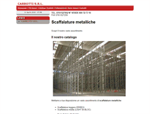 Tablet Screenshot of carbotti-scaffalature.com